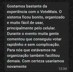 Depoimento de organizador do VoteMais