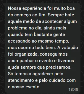 Depoimento de organizador do VoteMais