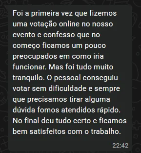 Depoimento de organizador do VoteMais